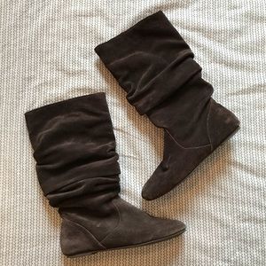 Nine West Suede Slouch Boots